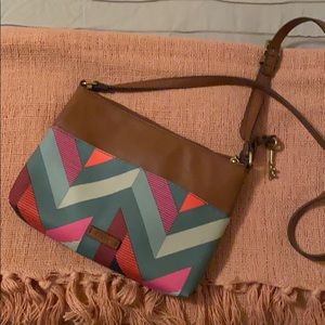 chevron cross body purse